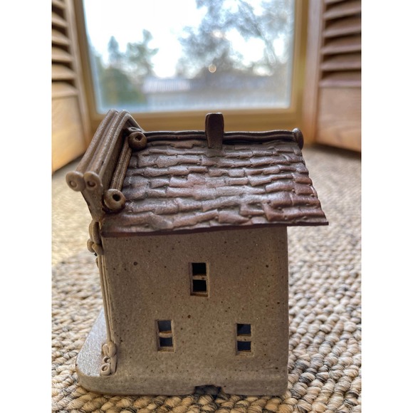 Windy Meadows Pottery Bank Candle House Unsigned‎ 1354/1453 Jan Richardson - Picture 4 of 6